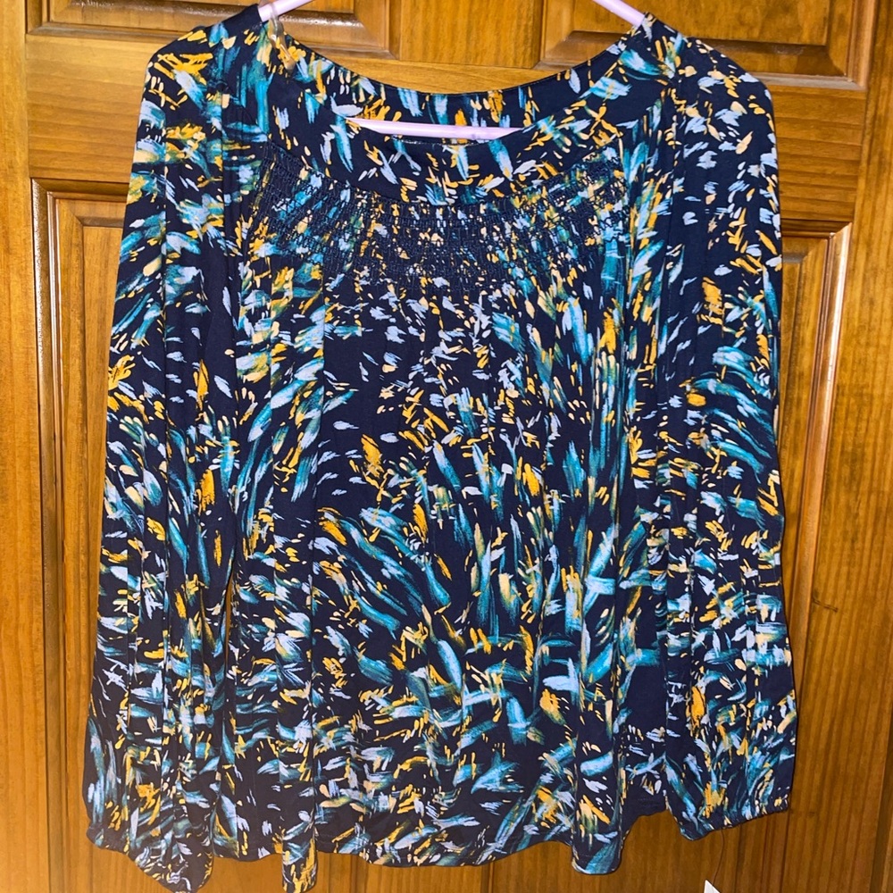 Zac & Rachel Multicolor Abstract Blouse
